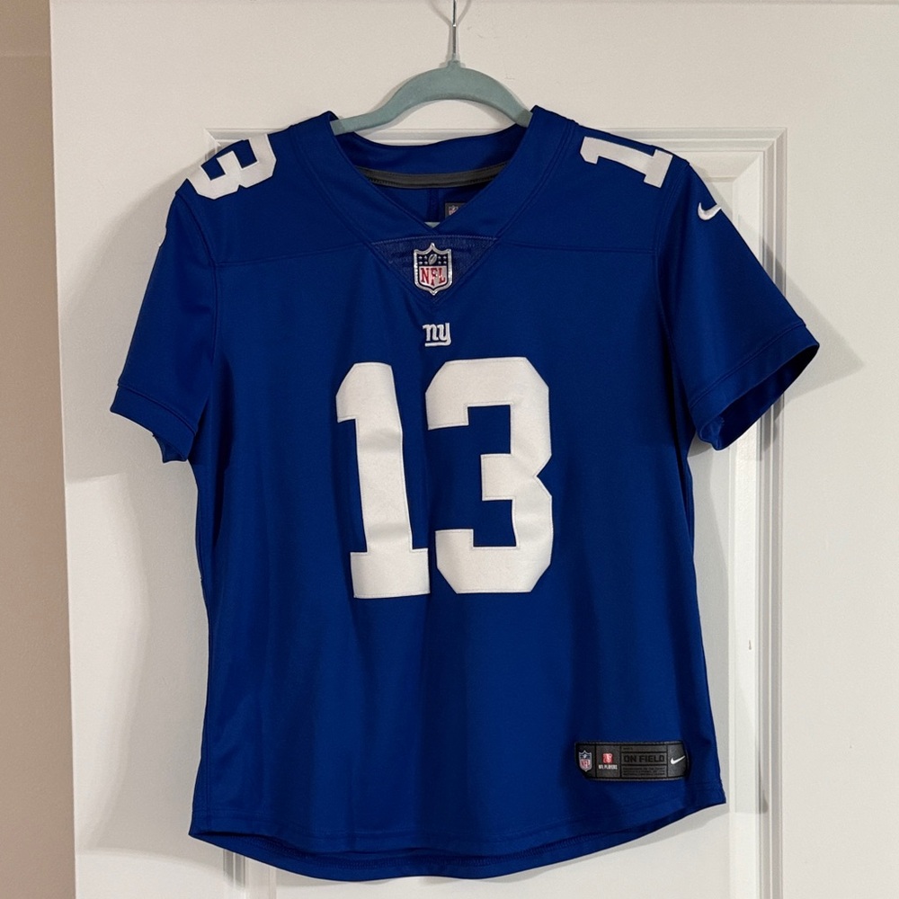 Nike Blue NY NFL On Field Jersey Beckham Jr #13